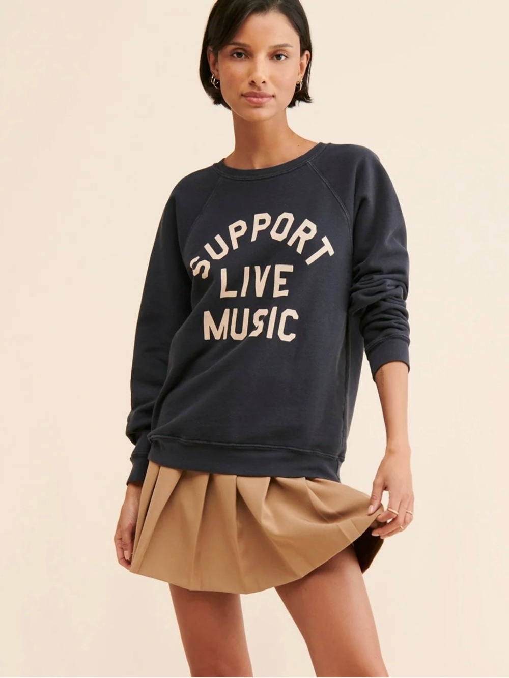 Black Label Original Retro Brand Support Live Music sweatshirt XL